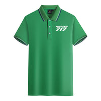 Thumbnail for Boeing 717 & Text Designed Stylish Polo T-Shirts