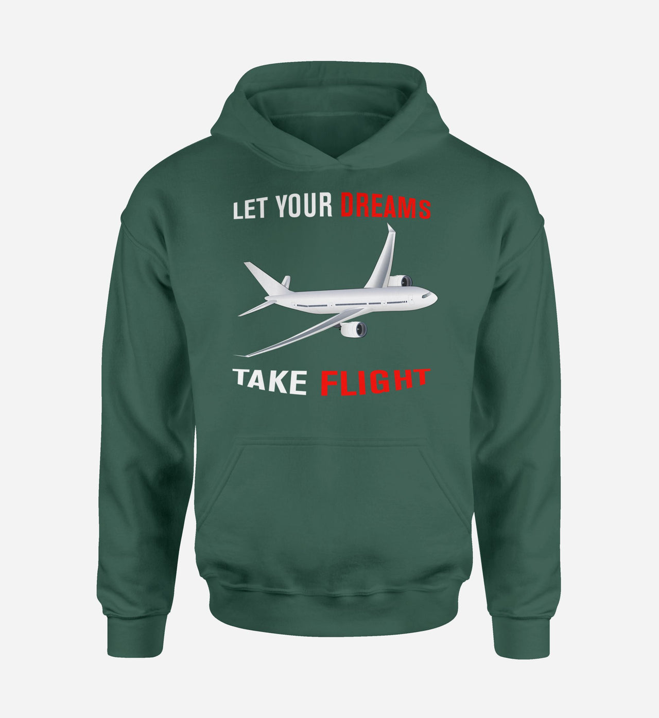 Let Your Dreams Take Flight Designed Hoodies