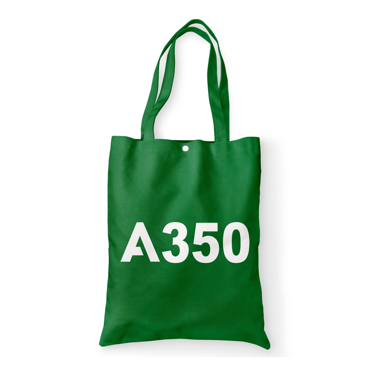 A350 Flat Text Designed Tote Bags