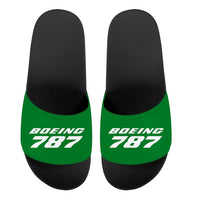 Thumbnail for Boeing 787 & Text Designed Sport Slippers