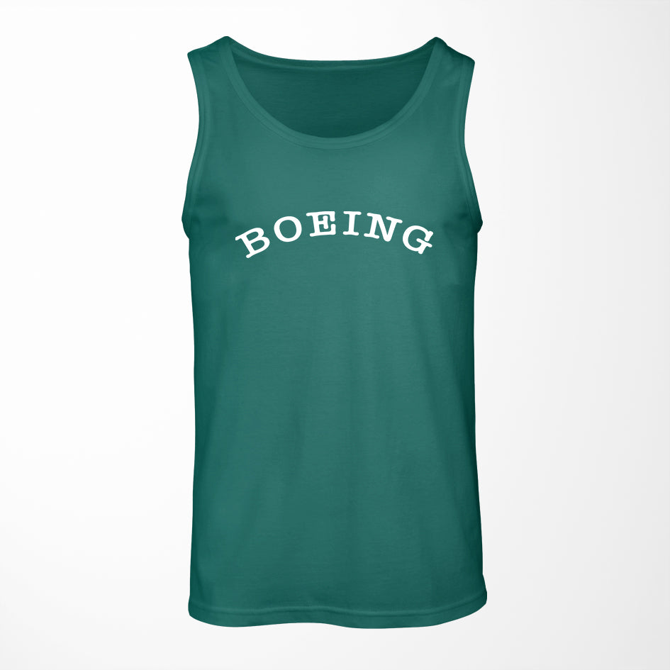 Special BOEING Text Designed Tank Tops
