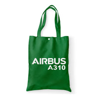 Thumbnail for Airbus A310 & Text Designed Tote Bags