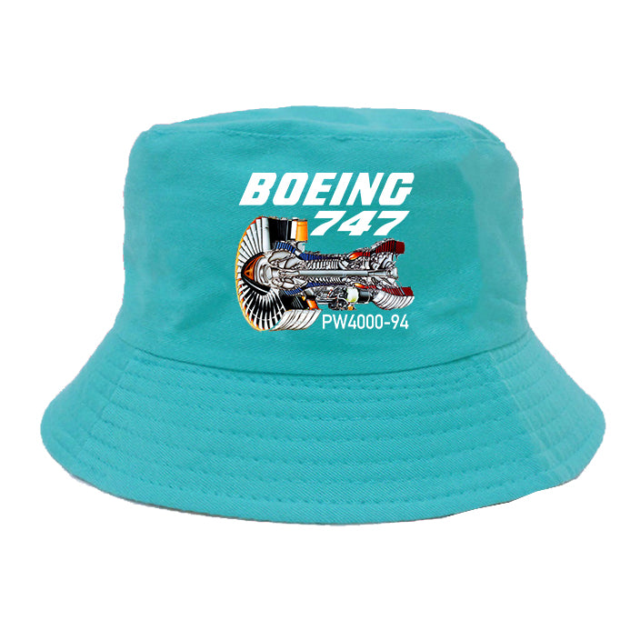 Boeing 747 & PW4000-94 Engine Designed Summer & Stylish Hats
