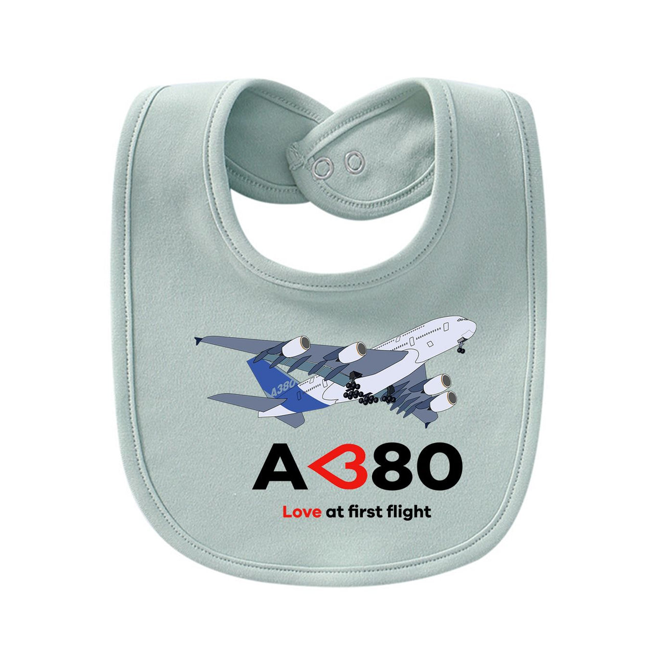 Airbus A380 Love at first flight Designed Baby Saliva & Feeding Towels