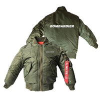 Thumbnail for Bombardier & Text Designed Children Bomber Jackets