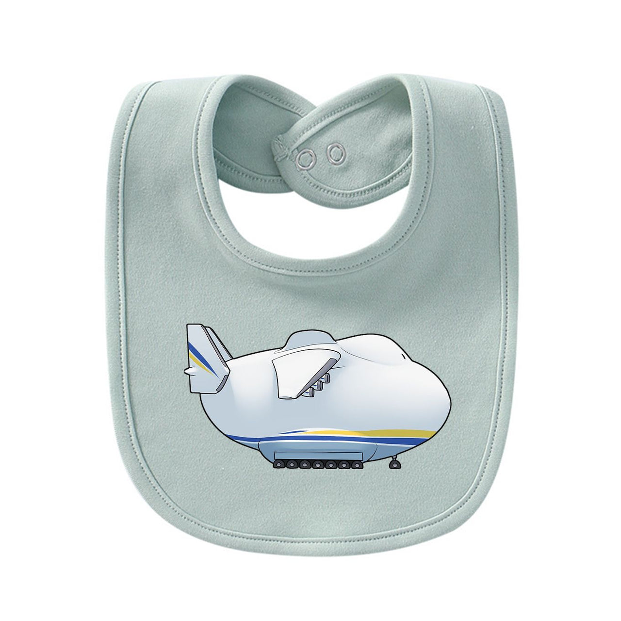 Antonov 225 Side Profile Designed Baby Saliva & Feeding Towels