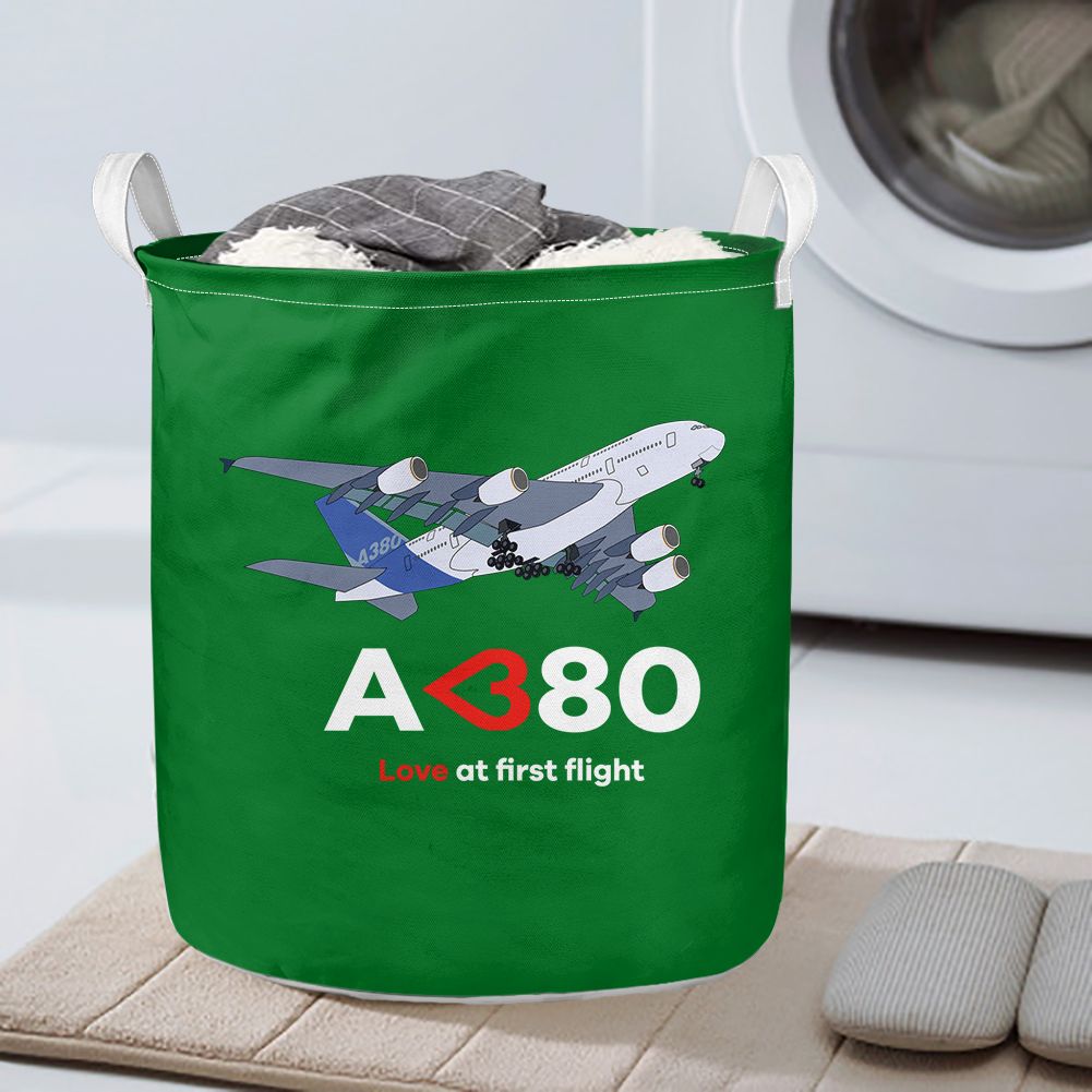 Airbus A380 Love at first flight Designed Laundry Baskets