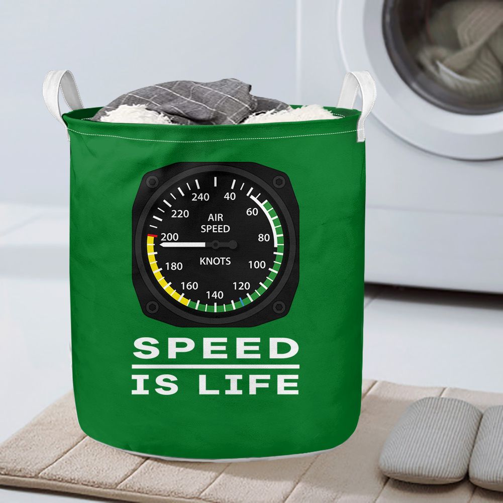 Speed Is Life Designed Laundry Baskets
