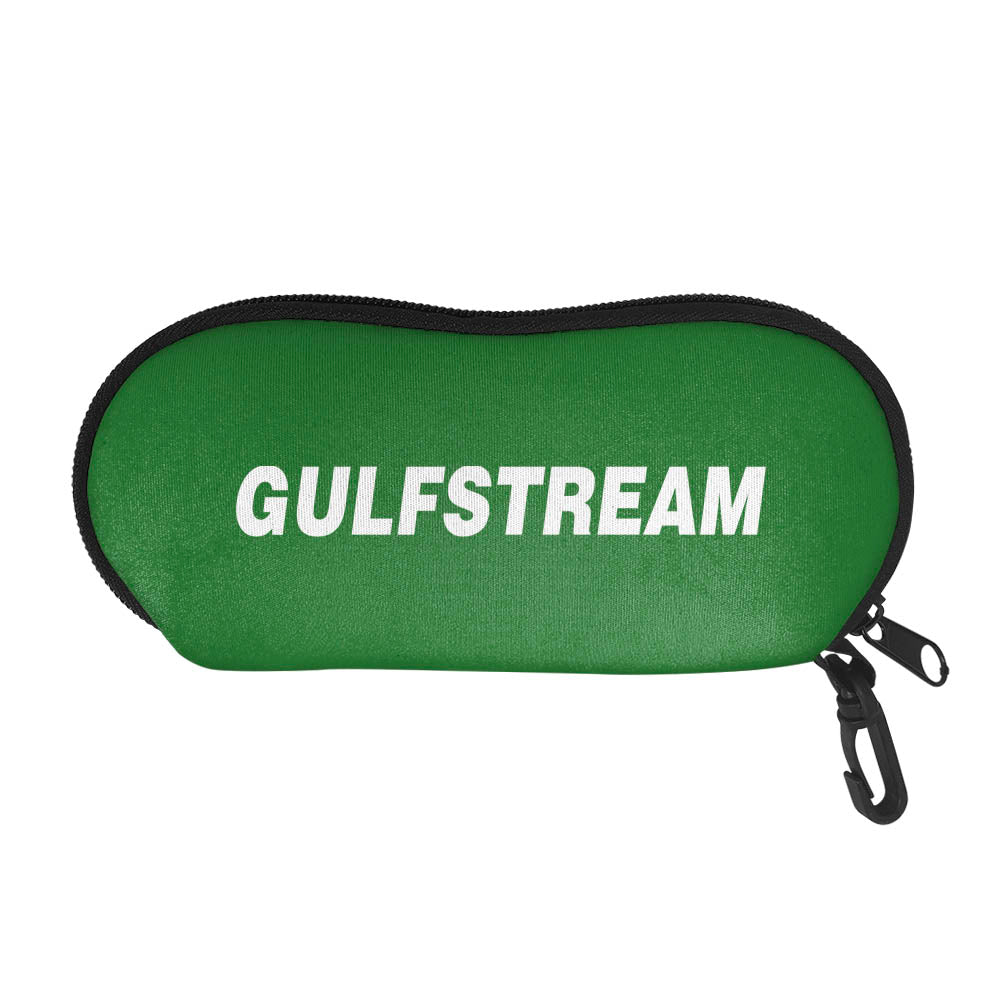 Gulfstream & Text Designed Glasses Bag