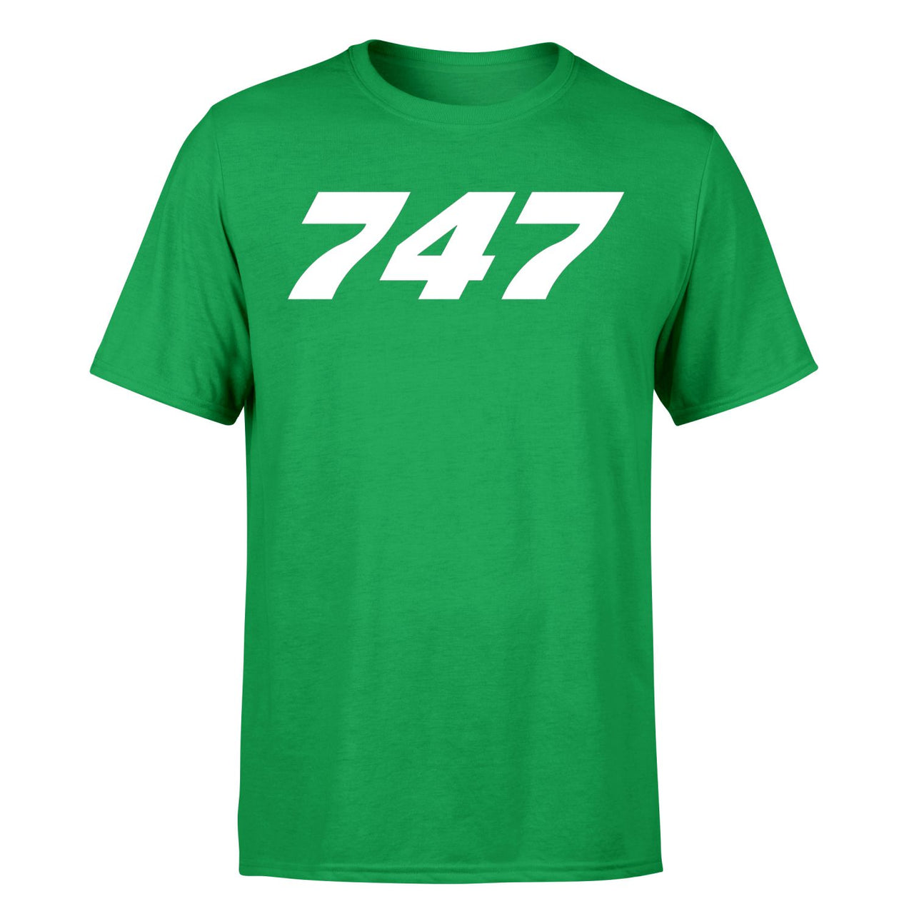 747 Flat Text Designed T-Shirts