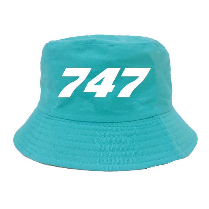 747 Flat Text Designed Summer & Stylish Hats