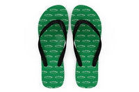 Thumbnail for Flying All Around The World Designed Slippers (Flip Flops)
