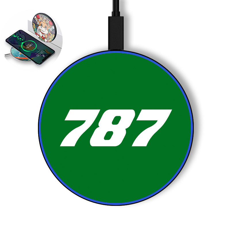 787 Flat Text Designed Wireless Chargers