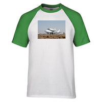 Thumbnail for Boeing 747 Carrying Nasa's Space Shuttle Designed Raglan T-Shirts