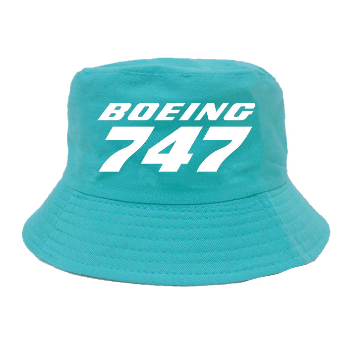 Boeing 747 & Text Designed Summer & Stylish Hats