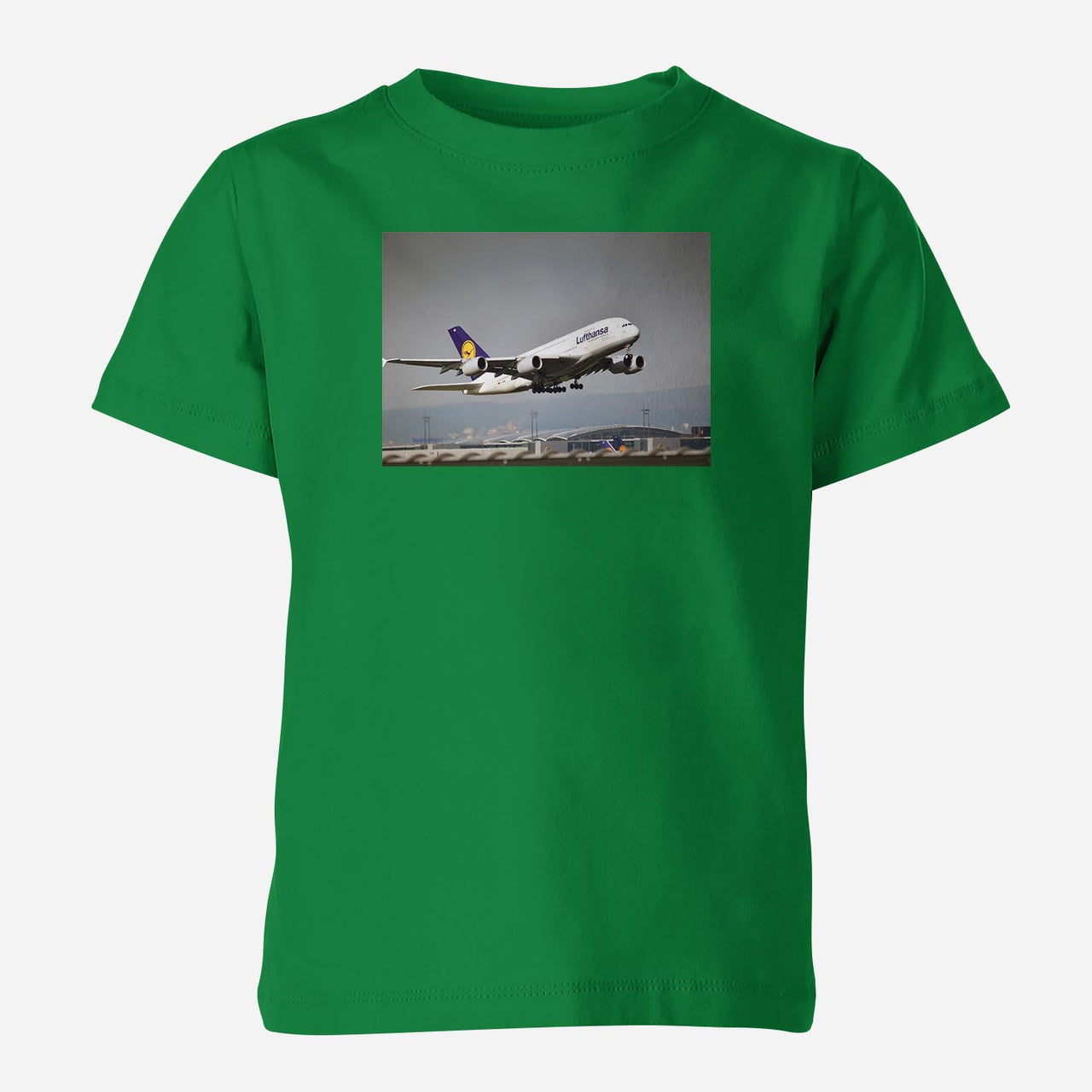 Departing Lufthansa A380 Designed Children T-Shirts
