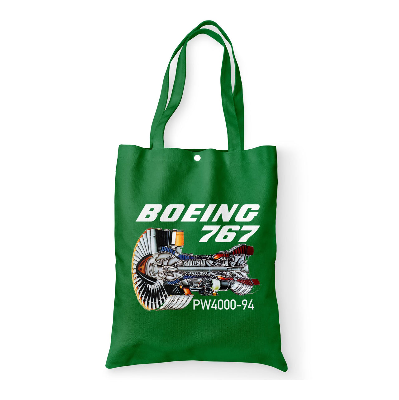 Boeing 767 Engine (PW4000-94) Designed Tote Bags