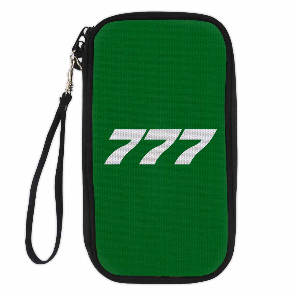 777 Flat Text Designed Travel Cases & Wallets