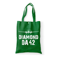 Thumbnail for Diamond DA42 & Plane Designed Tote Bags