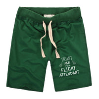 Thumbnail for Trust Me I'm a Flight Attendant Designed Cotton Shorts