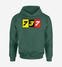 Thumbnail for Flat Colourful 737 Designed Hoodies