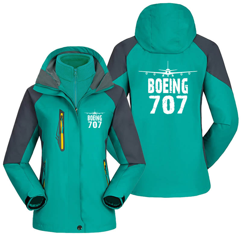 Boeing 707 & Plane Designed Thick "WOMEN" Skiing Jackets