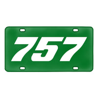 Thumbnail for 757 Flat Text Designed Metal (License) Plates