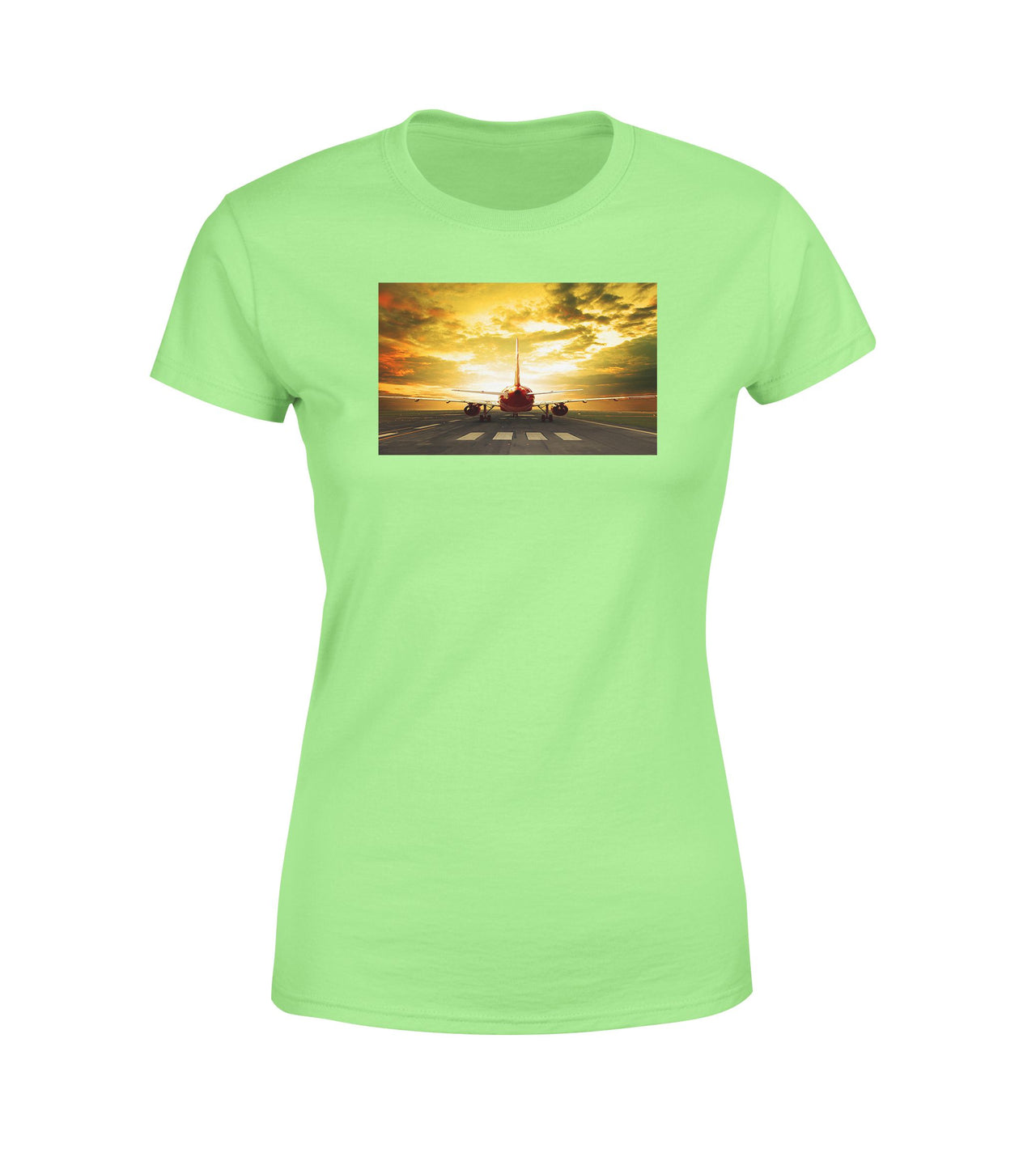 Ready for Departure Passanger Jet Designed Women T-Shirts