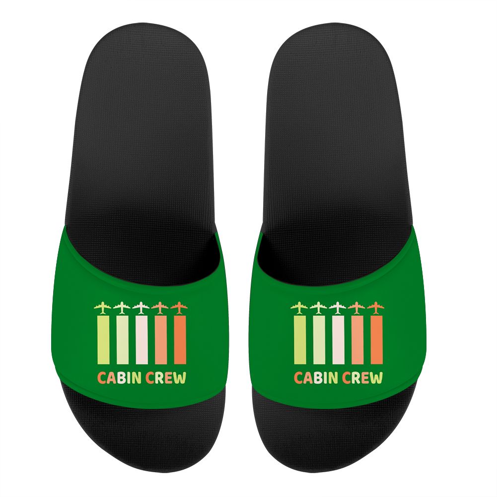 Colourful Cabin Crew Designed Sport Slippers
