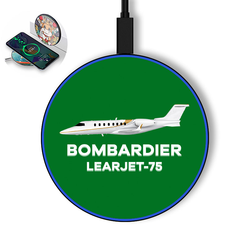 The Bombardier Learjet 75 Designed Wireless Chargers