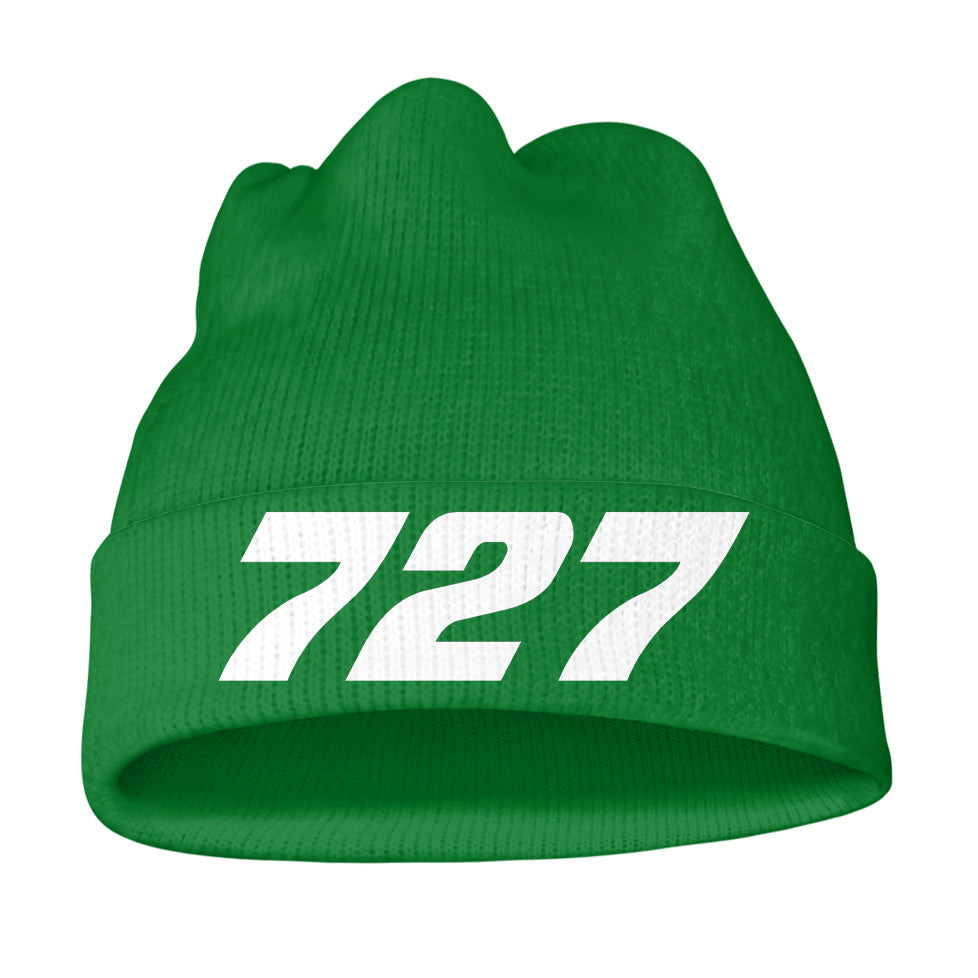 727 Flat Text Knit 3D Beanies