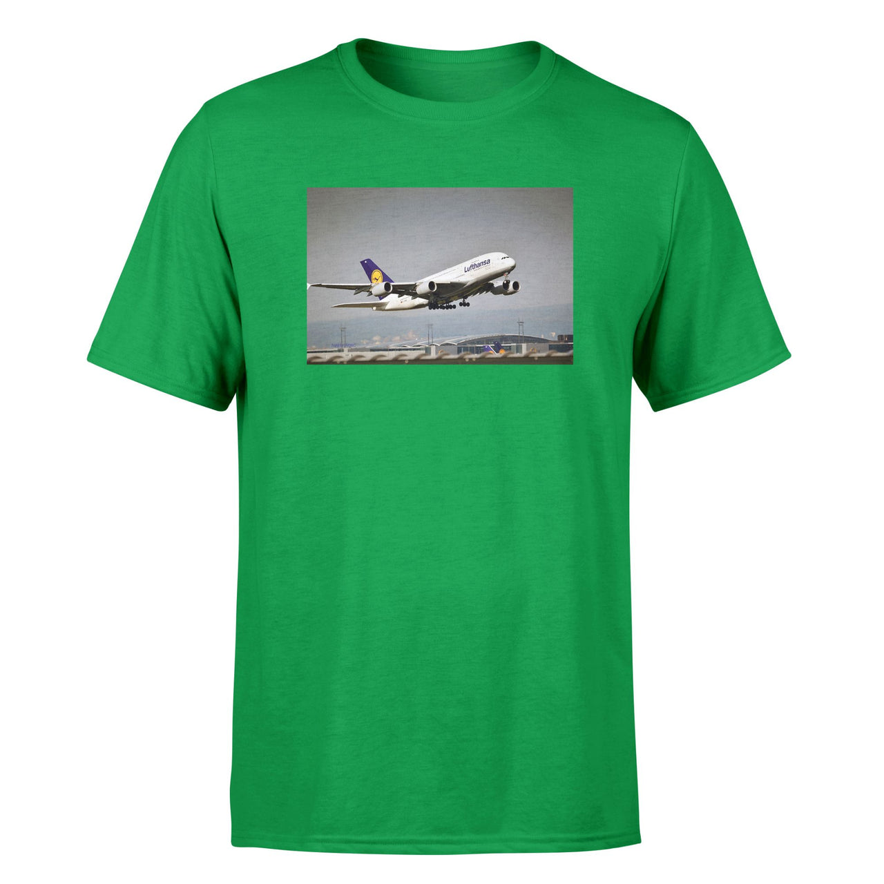 Departing Lufthansa A380 Designed T-Shirts