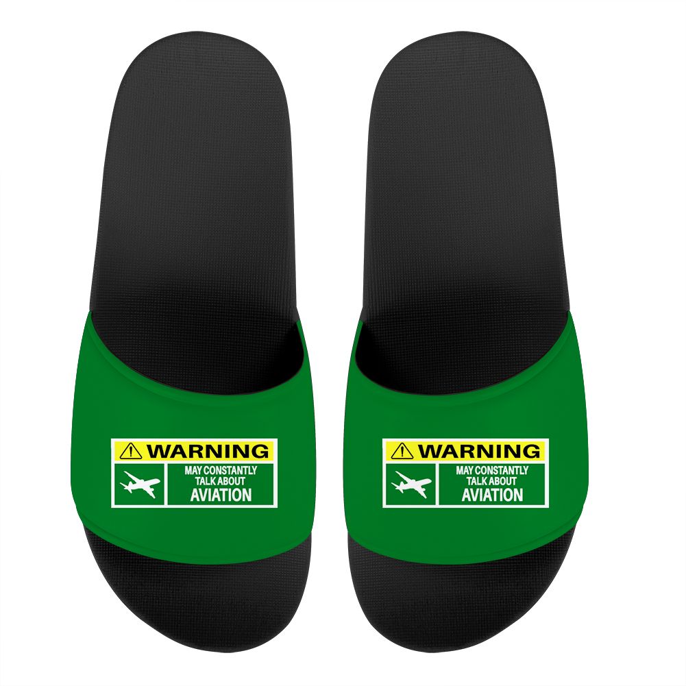 Warning May Constantly Talk About Aviation Designed Sport Slippers