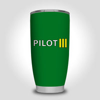 Thumbnail for Pilot & Stripes (3 Lines) Designed Tumbler Travel Mugs