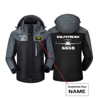 Thumbnail for Gulfstream G650 & Plane Designed Thick Winter Jackets