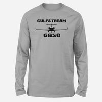 Thumbnail for Gulfstream G650 & Plane Designed Long-Sleeve T-Shirts