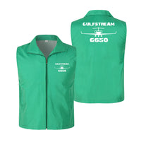 Thumbnail for Gulfstream G650 & Plane Designed Thin Style Vests