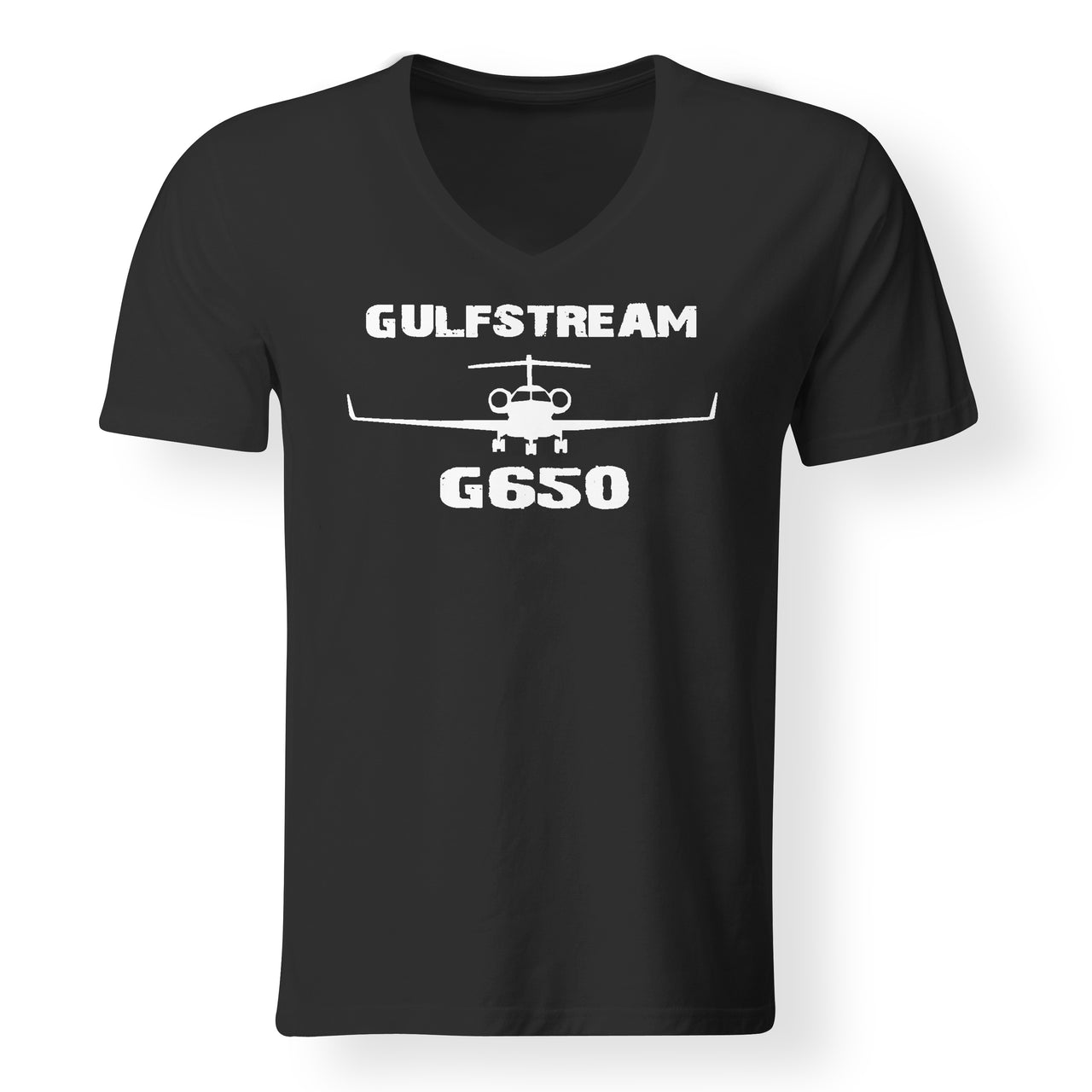 Gulfstream G650 & Plane Designed V-Neck T-Shirts