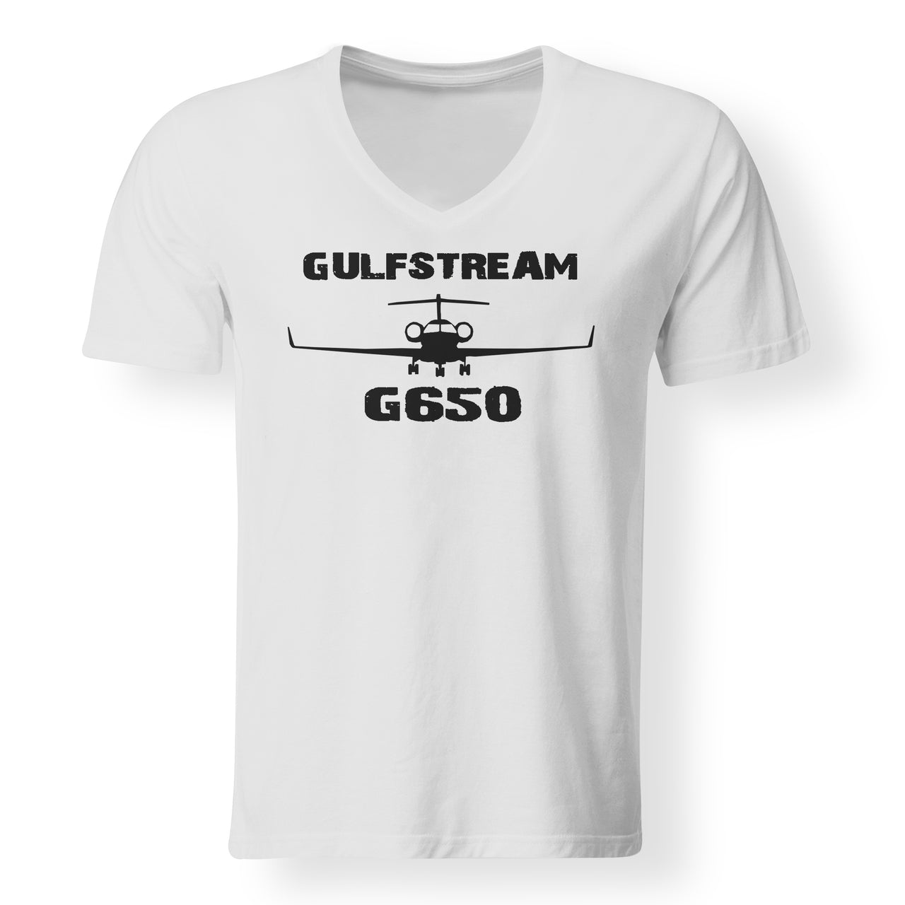 Gulfstream G650 & Plane Designed V-Neck T-Shirts