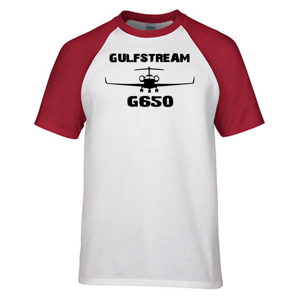 Gulfstream G650 & Plane Designed Raglan T-Shirts