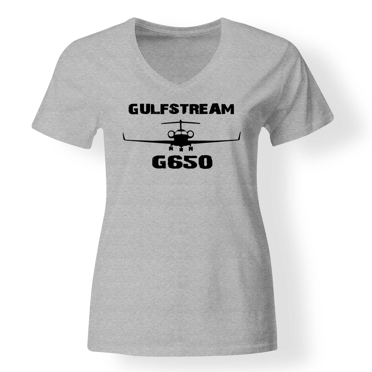 Gulfstream G650 & Plane Designed V-Neck T-Shirts