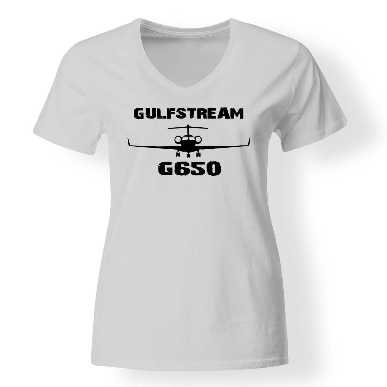 Gulfstream G650 & Plane Designed V-Neck T-Shirts