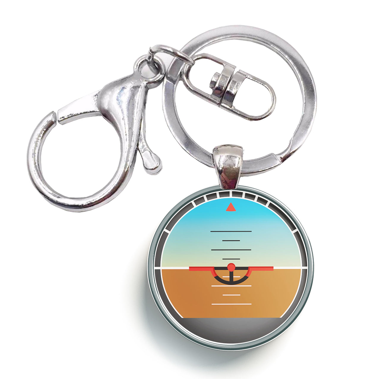 Gyro Horizon Designed Circle Key Chains