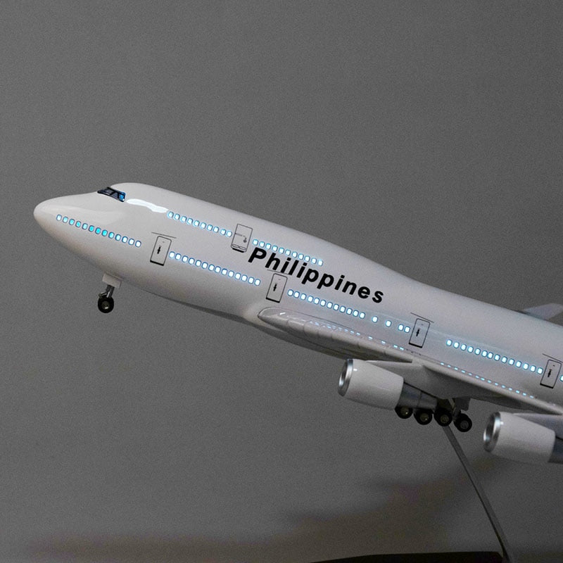 Philippines Boeing 747 Airplane Model (1/160 Scale - 47CM)
