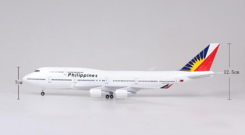 Philippines Boeing 747 Airplane Model (1/160 Scale - 47CM)