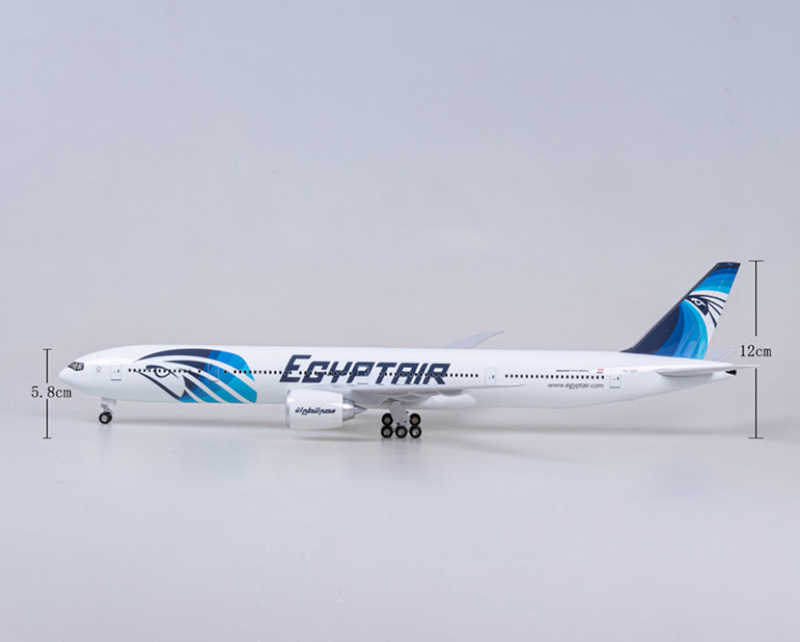 Egypt Air Boeing 777 Airplane Model (1/157 Scale)
