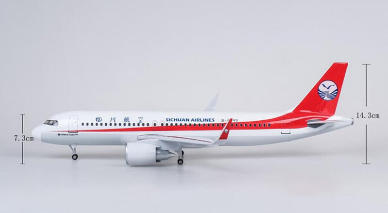 Sichuan Airlines Airbus A320Neo Airplane Model (47CM)