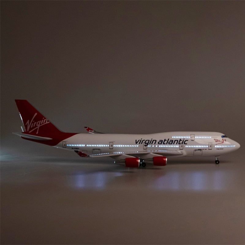 Virgin Atlantic Boeing 747 Airplane Model (1/160 Scale - 47CM)
