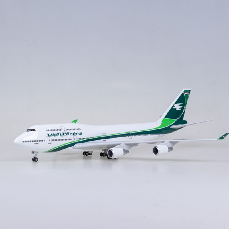 イラク航空 Iraqi Airways Boeing 747-400モデルプレー Iraq Airways Boeing 747 Airplane Model (1/160 Scale - 47CM