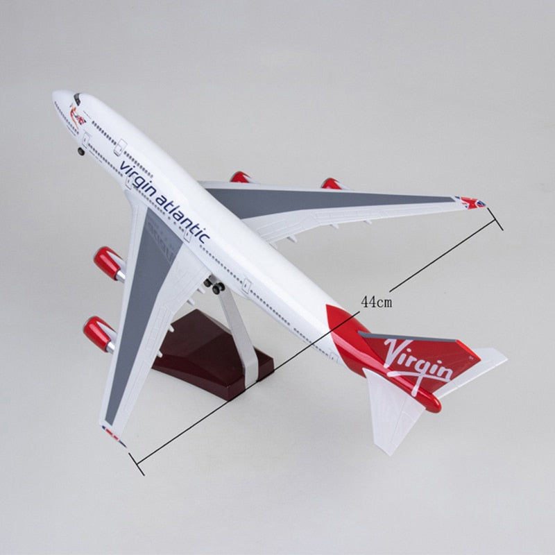 Virgin Atlantic Boeing 747 Airplane Model (1/160 Scale - 47CM)